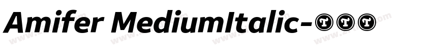 Amifer MediumItalic字体转换
